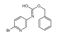 (2-溴-5-吡啶)氨基甲酸苯甲酯结构式