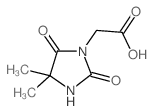 (4,4-dimethyl-2,5-dioxo-1-imidazolidinyl)acetic acid(SALTDATA: FREE) Structure