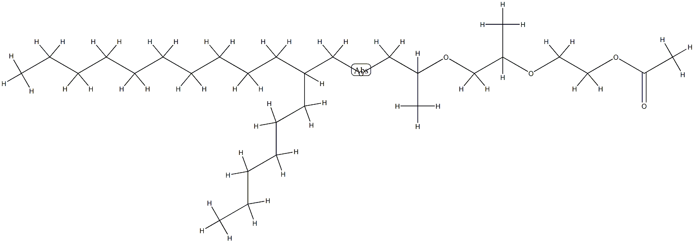丙二醇异鲸蜡醇聚醚-3 乙酸酯结构式