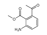 Benzoic acid, 2-acetyl-6-amino-, methyl ester (9CI) Structure