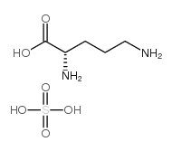 L-鸟氨酸硫酸盐 (2:1) 一水合物结构式