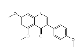 5,7-dimethoxy-3-(4-methoxyphenyl)-1-methyl-1H-quinolin-4-one Structure