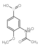 3-乙酰胺基-4-甲基苯磺酸结构式
