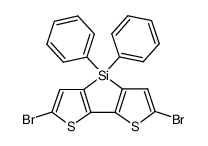 2,6-dibromo-4,4-diphenyl-4H-silolo[3,2-b:4,5-b']dithiophene Structure