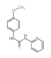 Thiourea,N-(4-methoxyphenyl)-N'-2-pyridinyl-结构式