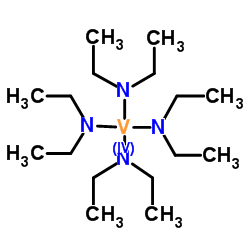 四(二乙氨基)钒(IV)结构式