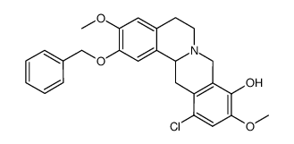 2-benzyloxy-3,10-dimethoxy-9-hydroxy-12-chloro-5,8,13,13a-tetrahydro-6H-dibenzo[a,g]quinolizine Structure