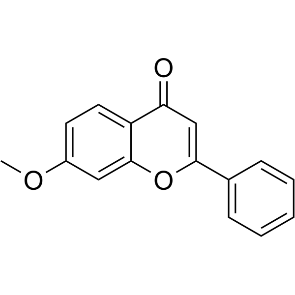 7-甲氧基黄酮结构式