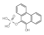 9,10-Phenanthrenediol,mono(dihydrogen phosphate) (8CI) Structure