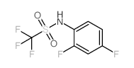 N-(2,4-二氟苯基)-1,1,1-三氟甲烷磺酰胺结构式