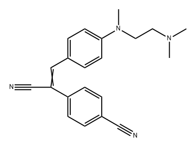Benzeneacetonitrile, 4-cyano-α-[[4-[[2-(dimethylamino)ethyl]methylamino]phenyl]methylene]- picture