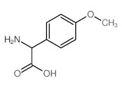 Alpha-氨基-4-甲氧基苯乙酸结构式
