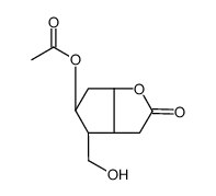 [(3aR,4S,5R,6aS)-4-(hydroxymethyl)-2-oxo-3,3a,4,5,6,6a-hexahydrocyclopenta[b]furan-5-yl] acetate结构式