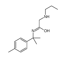 N-[2-(4-methylphenyl)propan-2-yl]-2-(propylamino)acetamide结构式