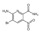 6-amino-5-bromo-3-nitropyridine-2-carboxamide Structure