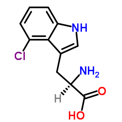 4-CHLORO-D-TRYPTOPHAN Structure