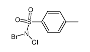 N-Bromo-N-chloro-4-methylbenzenesulfonamide结构式