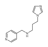 3-(1H-imidazol-1-yl)-N-(4-pyridinylmethyl)-1-propanamine结构式