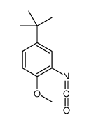 5-叔丁基-2-甲氧苯基异氰酸酯结构式