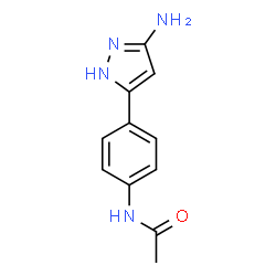 N-(4-(5-amino-1H-pyrazol-3-yl)phenyl)acetamide Structure