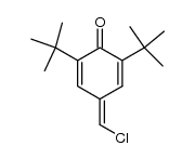 4-(chloromethylene)-2,6-di-tert-butylcyclohexa-2,5-dien-1-one结构式