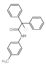 2-chloro-N-(4-methylphenyl)-2,2-diphenyl-acetamide结构式