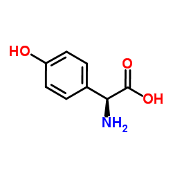 4-羟基-L-(+)-2-苯基甘氨酸结构式