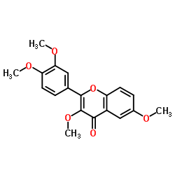 2-(3,4-Dimethoxyphenyl)-3,6-dimethoxy-4H-chromen-4-one结构式