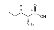 isoleucine, l-, [1-14c] Structure