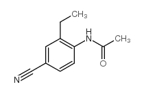 N1-(4-氰基-2-乙基苯基)乙酰胺结构式