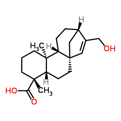 ENT-17-羟基-等效-贝壳杉-15-烯-19-酸结构式