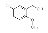 (5-氯-2-甲氧基吡啶-3-基)甲醇结构式