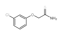 2-(3-氯苯氧基)硫代乙酰胺结构式