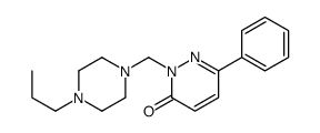 6-phenyl-2-[(4-propylpiperazin-1-yl)methyl]pyridazin-3-one Structure