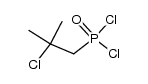 (2-chloro-2-methylpropyl)phosphonic dichloride Structure