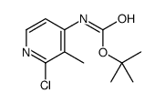 TERT-BUTYL (2-CHLORO-3-METHYLPYRIDIN-4-YL)CARBAMATE Structure