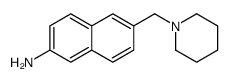 6-(1-哌啶基甲基)-2-萘胺结构式