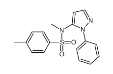 N,4-dimethyl-N-(2-phenylpyrazol-3-yl)benzenesulfonamide结构式