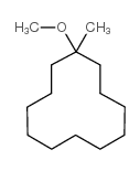 1-甲氧基-1-甲基环十二烷结构式