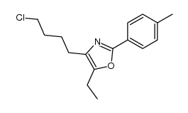 4-(4-chlorobutyl)-5-ethyl-2-(p-tolyl)oxazole结构式