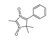 2,4,4-trimethyl-1,3-dioxido-5-phenylimidazole-1,3-diium结构式