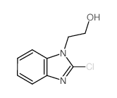 2-(2-氯-1H-苯并咪唑-1-基)乙醇结构式