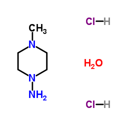 1-氨基-4-甲基哌嗪二盐酸盐单水合物结构式