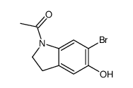 1-(6-溴-5-羟基吲哚-1-基)乙酮结构式
