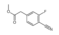 methyl 2-(4-cyano-3-fluorophenyl)acetate Structure