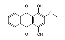 2-methoxy-1,4-dihydroxyanthraquinone结构式