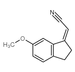 (2Z)-2-(2,3-Dihydro-6-methoxy-1H-inden-1-ylidene)acetonitrile Structure