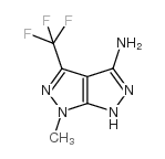 6-甲基-4-(三氟甲基)-1,6-二氢吡唑并[3,4-c]吡唑-3-基胺结构式