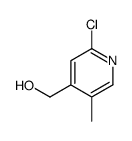 (2-chloro-5-methylpyridin-4-yl)methanol Structure