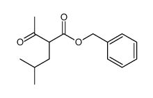 2-acetyl-4-methyl-pentanoic acid benzyl ester Structure